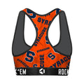 Women's Sports Bra - Syracuse Orange - Logo All-Over by Rock 'Em Socks