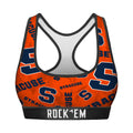 Women's Sports Bra - Syracuse Orange - Logo All-Over by Rock 'Em Socks