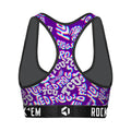 Women's Sports Bra - TCU Horned Frogs - Twisted Wordmark by Rock 'Em Socks