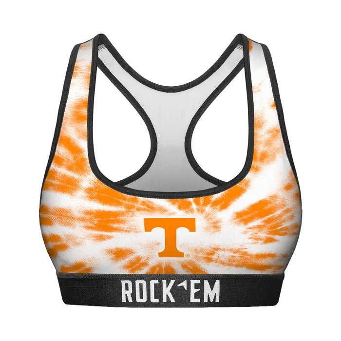 Women's Sports Bra - Tennessee Volunteers - Team Tie Dye by Rock 'Em Socks