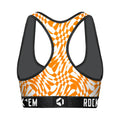 Women's Sports Bra - Tennessee Volunteers - Wavy Checkers by Rock 'Em Socks