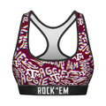 Women's Sports Bra - Texas A&M Aggies - Twisted Wordmark by Rock 'Em Socks