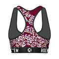Women's Sports Bra - Texas A&M Aggies - Twisted Wordmark by Rock 'Em Socks