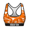Women's Sports Bra - Texas Longhorns - Logo All-Over