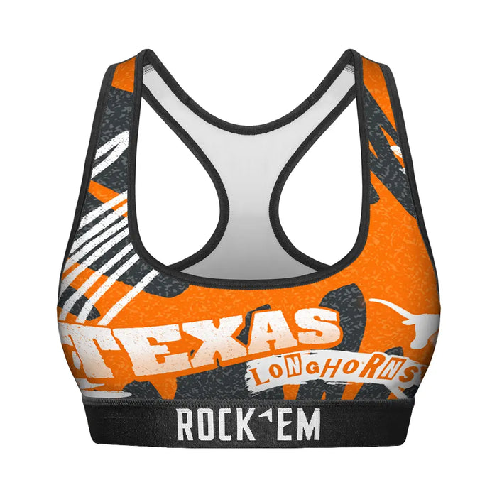 Women's Sports Bra - Texas Longhorns - Team Blast by Rock 'Em Socks