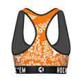Women's Sports Bra - Texas Longhorns - Twisted Wordmark by Rock 'Em Socks