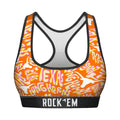 Women's Sports Bra - Texas Longhorns - Twisted Wordmark by Rock 'Em Socks