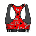 Women's Sports Bra - Texas Tech Red Raiders - Logo All-Over by Rock 'Em Socks