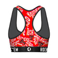 Women's Sports Bra - Texas Tech Red Raiders - Twisted Wordmark by Rock 'Em Socks