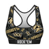 Women's Sports Bra - UCF Knights - Logo All-Over