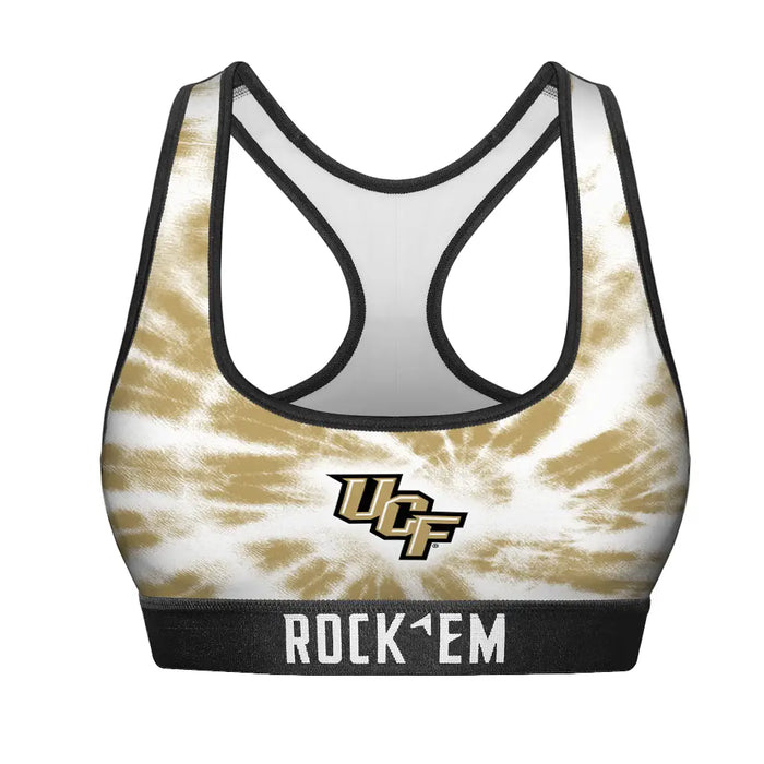 Women's Sports Bra - UCF Knights - Team Tie Dye by Rock 'Em Socks