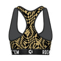 Women's Sports Bra - UCF Knights - Wavy Checkers by Rock 'Em Socks