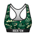 Women's Sports Bra - USF Bulls - Logo All-Over by Rock 'Em Socks