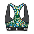 Women's Sports Bra - USF Bulls - Twisted Wordmark by Rock 'Em Socks
