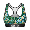 Women's Sports Bra - USF Bulls - Twisted Wordmark by Rock 'Em Socks