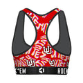 Women's Sports Bra - Utah Utes - Twisted Wordmark by Rock 'Em Socks