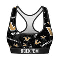 Women's Sports Bra - Vanderbilt Commodores - Logo All-Over by Rock 'Em Socks