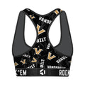 Women's Sports Bra - Vanderbilt Commodores - Logo All-Over by Rock 'Em Socks