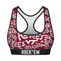 Women's Sports Bra - Virginia Tech Hokies - Twisted Wordmark by Rock 'Em Socks