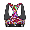 Women's Sports Bra - Virginia Tech Hokies - Twisted Wordmark by Rock 'Em Socks