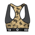 Women's Sports Bra - Wake Forest Demon Deacons - Logo All-Over by Rock 'Em Socks