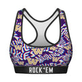 Women's Sports Bra - Washington Huskies - Twisted Wordmark by Rock 'Em Socks
