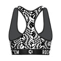 Women's Sports Bra - Wavy Checkers by Rock 'Em Socks