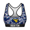 Women's Sports Bra - West Virginia Mountaineers - Twisted Wordmark