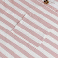 Womens Stripe Short Sleeve Wrap V Neck Button Front Tie Belted Dress by DailySale