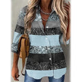 Women's Striped Casual Long Sleeve Shirt by DailySale