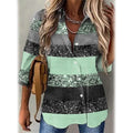 Women's Striped Casual Long Sleeve Shirt by DailySale