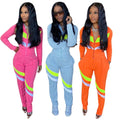Women's Striped Patchwork Casual Two-Piece Suit by DailySale