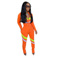 Women's Striped Patchwork Casual Two-Piece Suit by DailySale