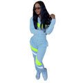 Women's Striped Patchwork Casual Two-Piece Suit by DailySale