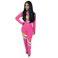 Women's Striped Patchwork Casual Two-Piece Suit by DailySale