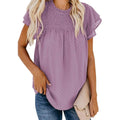 Women's Summer Cute Crewneck Lace Crochet Chiffon Blouse by DailySale