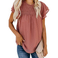 Women's Summer Cute Crewneck Lace Crochet Chiffon Blouse by DailySale