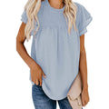 Women's Summer Cute Crewneck Lace Crochet Chiffon Blouse by DailySale