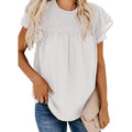 Women's Summer Cute Crewneck Lace Crochet Chiffon Blouse by DailySale