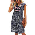 Women's Summer Leopard V Neck Bohemia Dress by DailySale