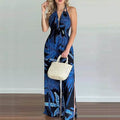 Women's Summer New Digital Printing Colorful Slit Jumpsuit by DailySale