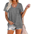 Women's Summer Short Sleeve Crew Neck Pocket Top by DailySale
