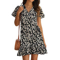 Women's Summer Wrap V Neck Polka Dot Dress by DailySale