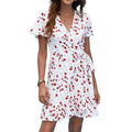 Women's Summer Wrap V Neck Polka Dot Dress by DailySale