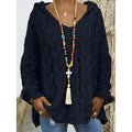 Women's Sweater Oversized Pullover Jumper Knitted Solid Color by DailySale