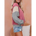Women's Sweatshirt Pullover Color Block Patchwork by DailySale