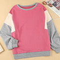 Women's Sweatshirt Pullover Color Block Patchwork by DailySale
