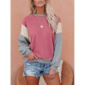 Women's Sweatshirt Pullover Color Block Patchwork by DailySale