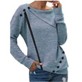 Women's Sweatshirt Pullover Solid Color by DailySale