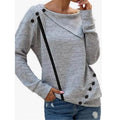 Women's Sweatshirt Pullover Solid Color by DailySale